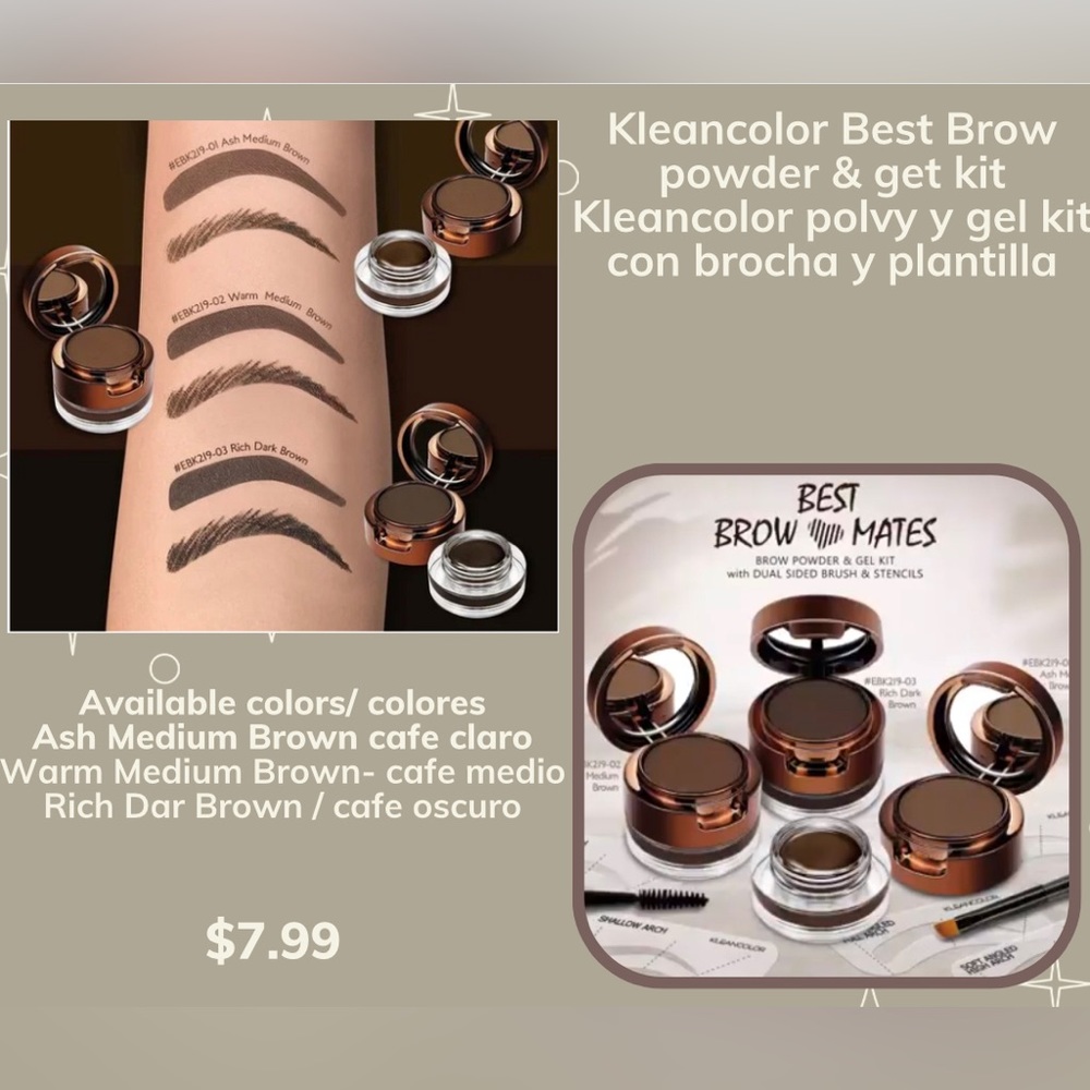 Kleancolor eyebrow kit